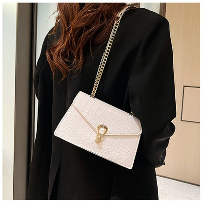 Crossbody Bag for Women – Crocodile Pattern Vintage Detachable Strap – detail view 25