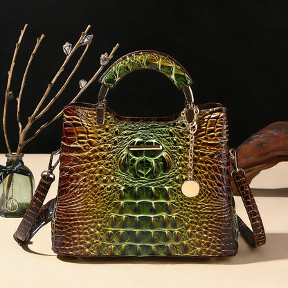 Crossbody Bag for Women – Crocodile Print Luxury Vintage Removable – detail view 7