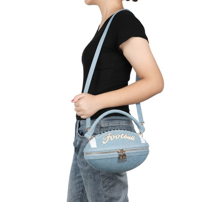 Crossbody Bag for Women – Denim, American Football Style Novelty Rugby – detail view 17