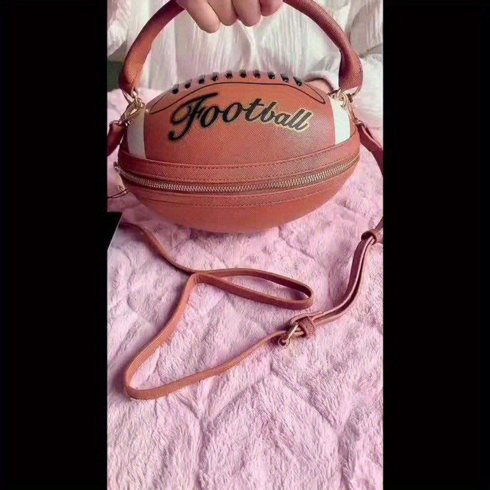 Crossbody Bag for Women – Denim, American Football Style Novelty Rugby – detail view 18