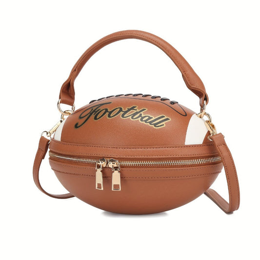 Crossbody Bag for Women – Denim, American Football Style Novelty Rugby – detail view 5