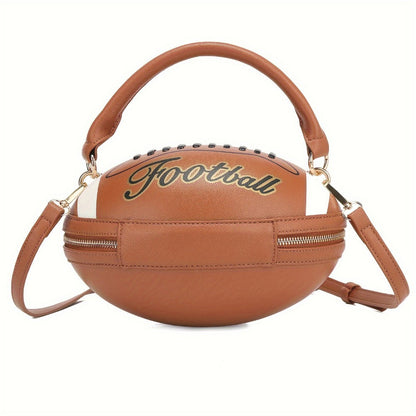 Crossbody Bag for Women – Denim, American Football Style Novelty Rugby – detail view 23