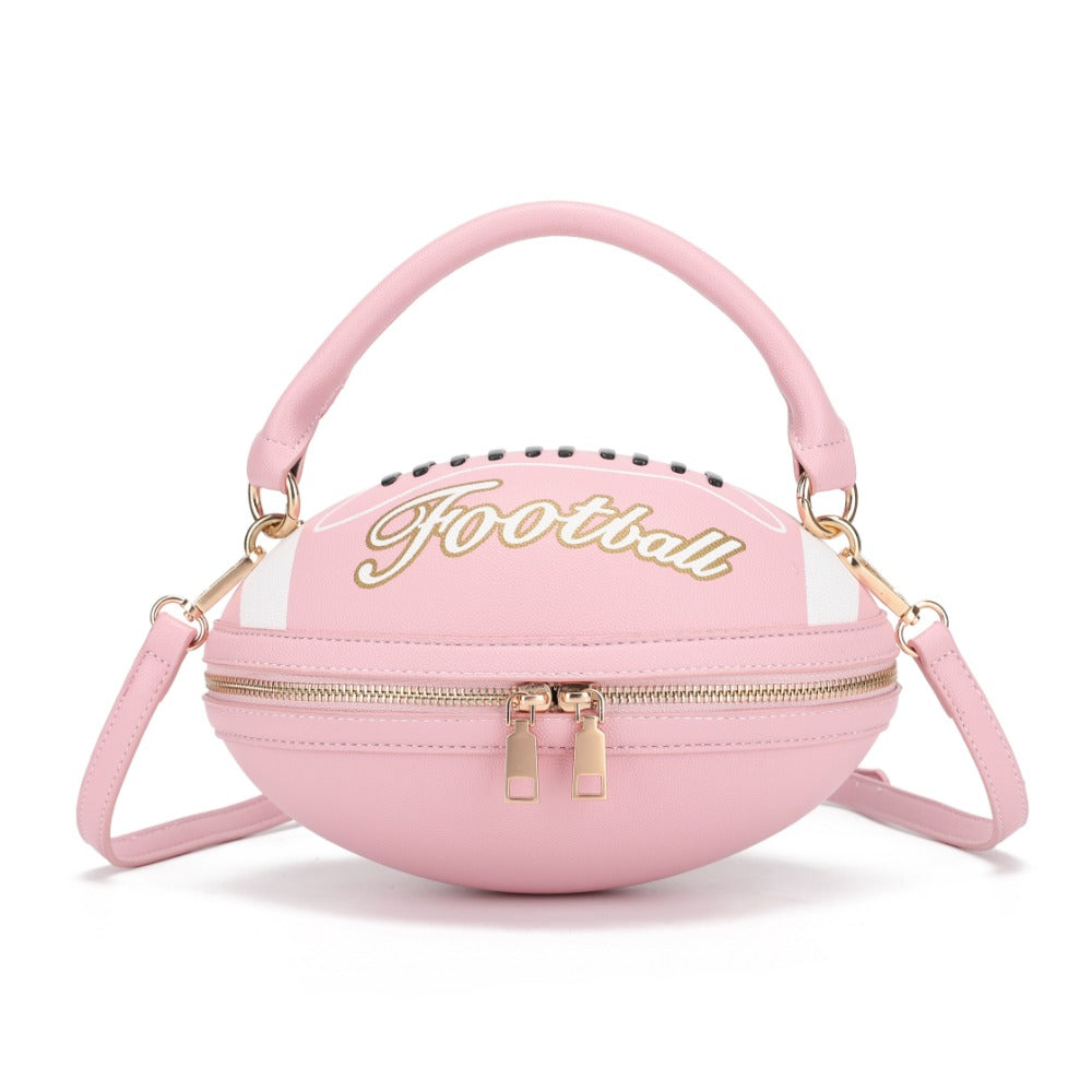 Crossbody Bag for Women – Denim, American Football Style Novelty Rugby – detail view 27