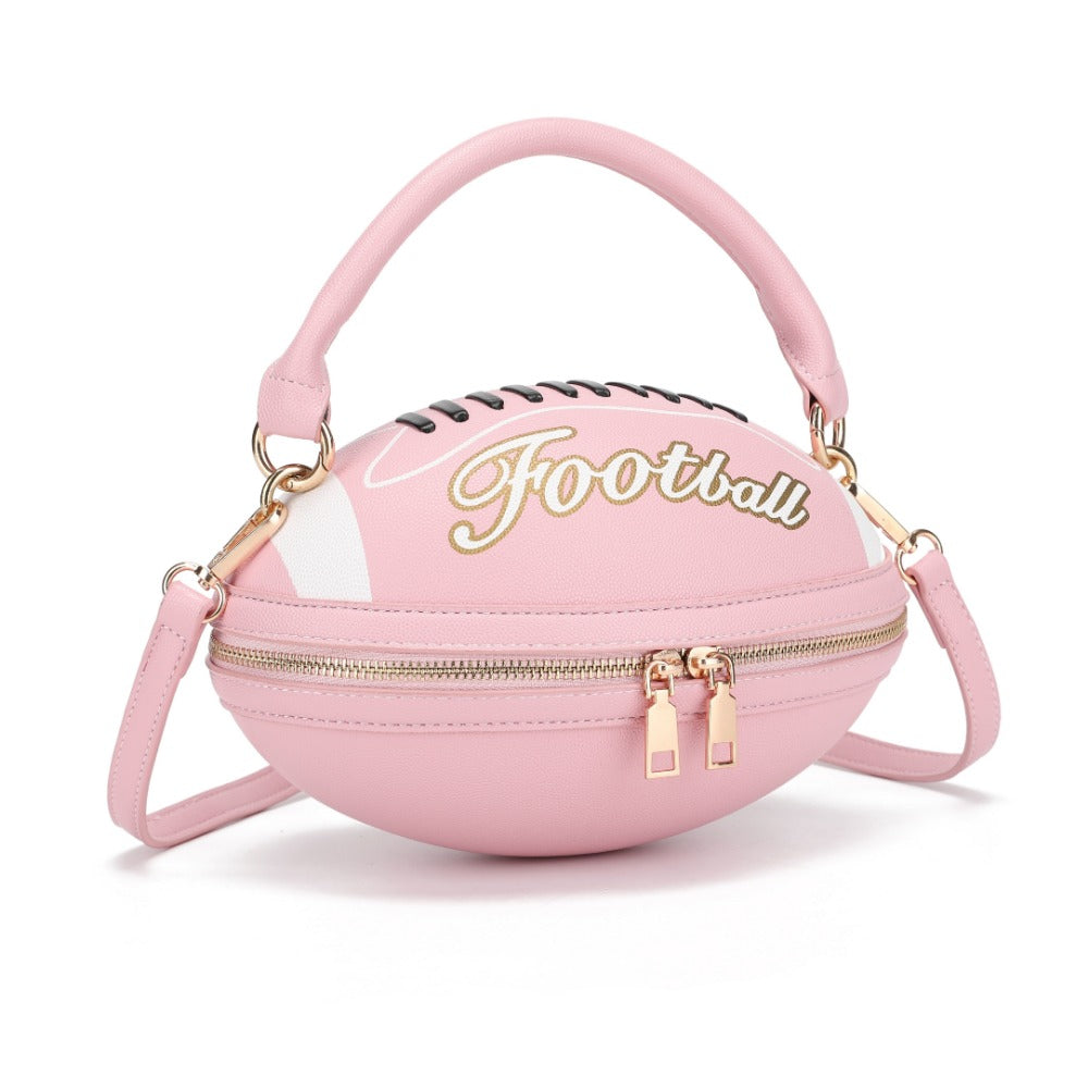 Crossbody Bag for Women – Denim, American Football Style Novelty Rugby – detail view 28