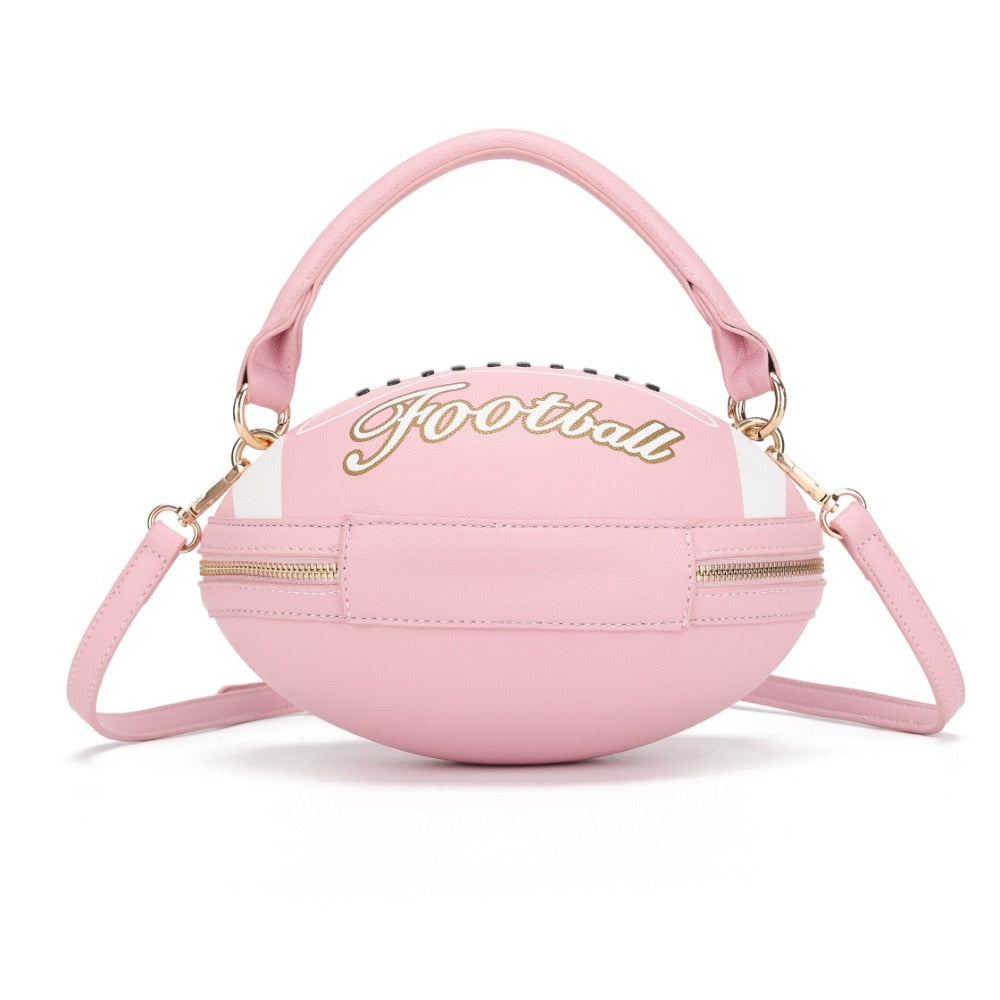 Crossbody Bag for Women – Denim, American Football Style Novelty Rugby – detail view 29