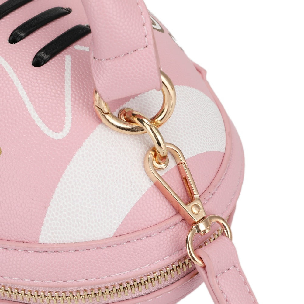 Crossbody Bag for Women – Denim, American Football Style Novelty Rugby – detail view 32