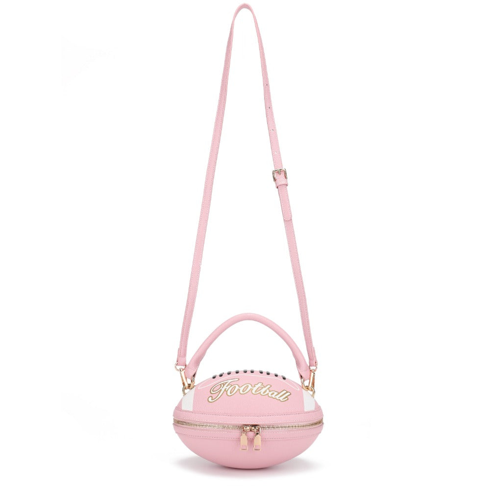 Crossbody Bag for Women – Denim, American Football Style Novelty Rugby – detail view 34