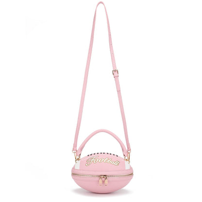 Crossbody Bag for Women – Denim, American Football Style Novelty Rugby – detail view 34