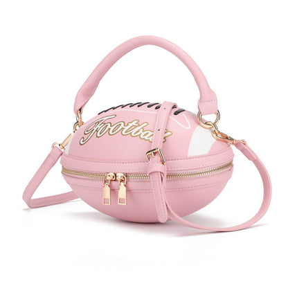 Crossbody Bag for Women – Denim, American Football Style Novelty Rugby – detail view 8