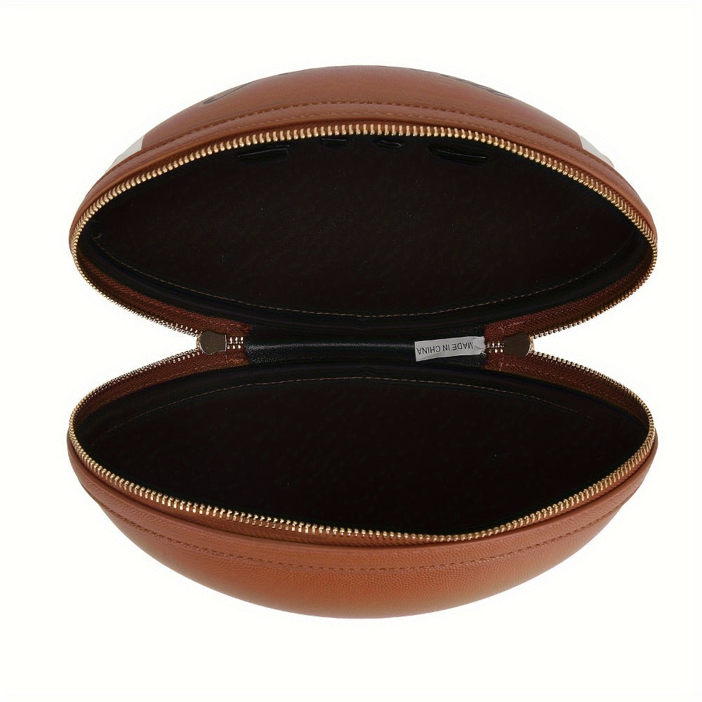 Crossbody Bag for Women – Denim, American Football Style Novelty Rugby – detail view 9