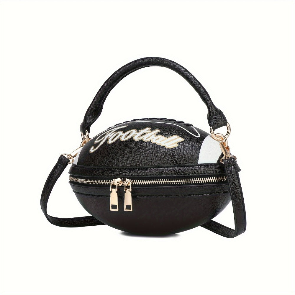 Crossbody Bag for Women – Denim, American Football Style Novelty Rugby – detail view 10
