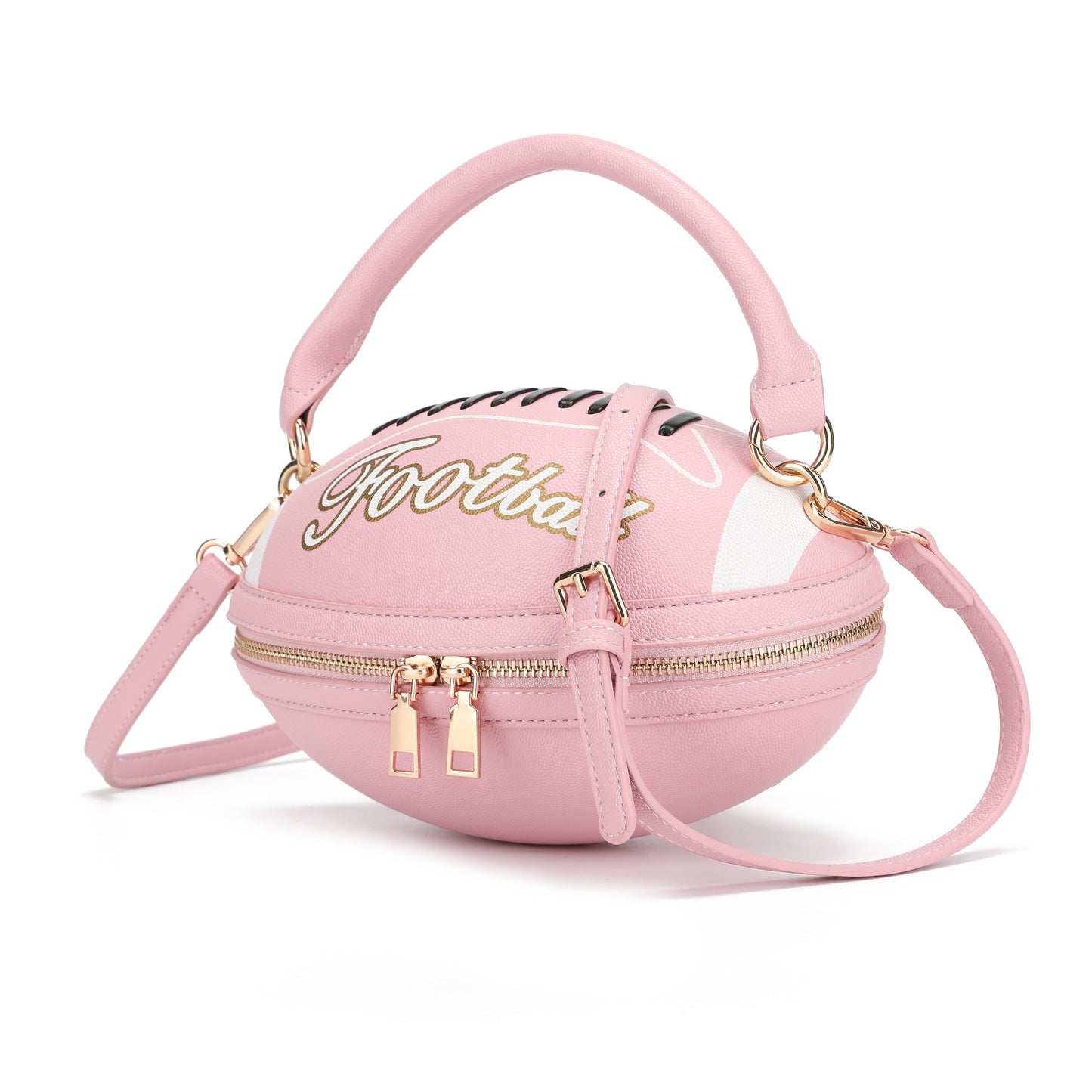 Crossbody Bag for Women – Denim, American Football Style Novelty Rugby – alternate view