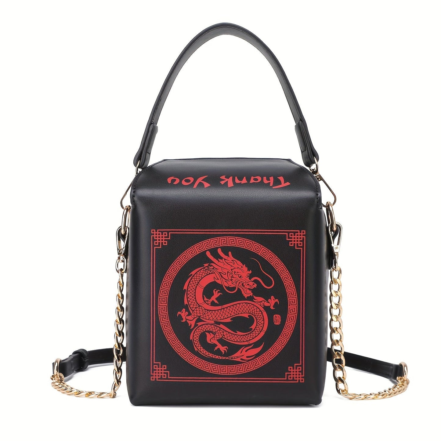 Crossbody Bag for Women – Dragon Pattern Novelty Messenger Removable – detail view 34