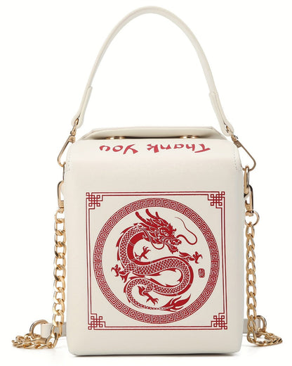Crossbody Bag for Women – Dragon Pattern Novelty Messenger Removable – detail view 18