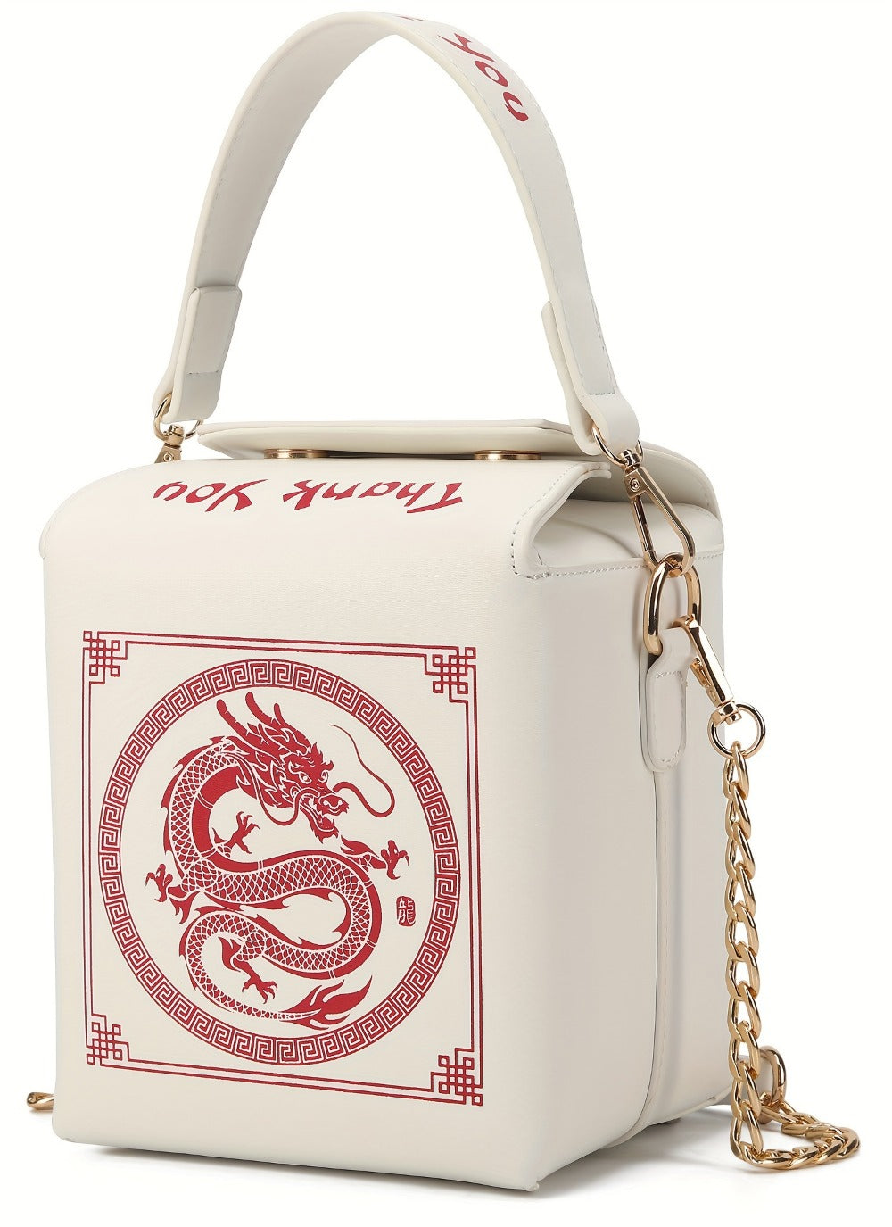Crossbody Bag for Women – Dragon Pattern Novelty Messenger Removable – detail view 19