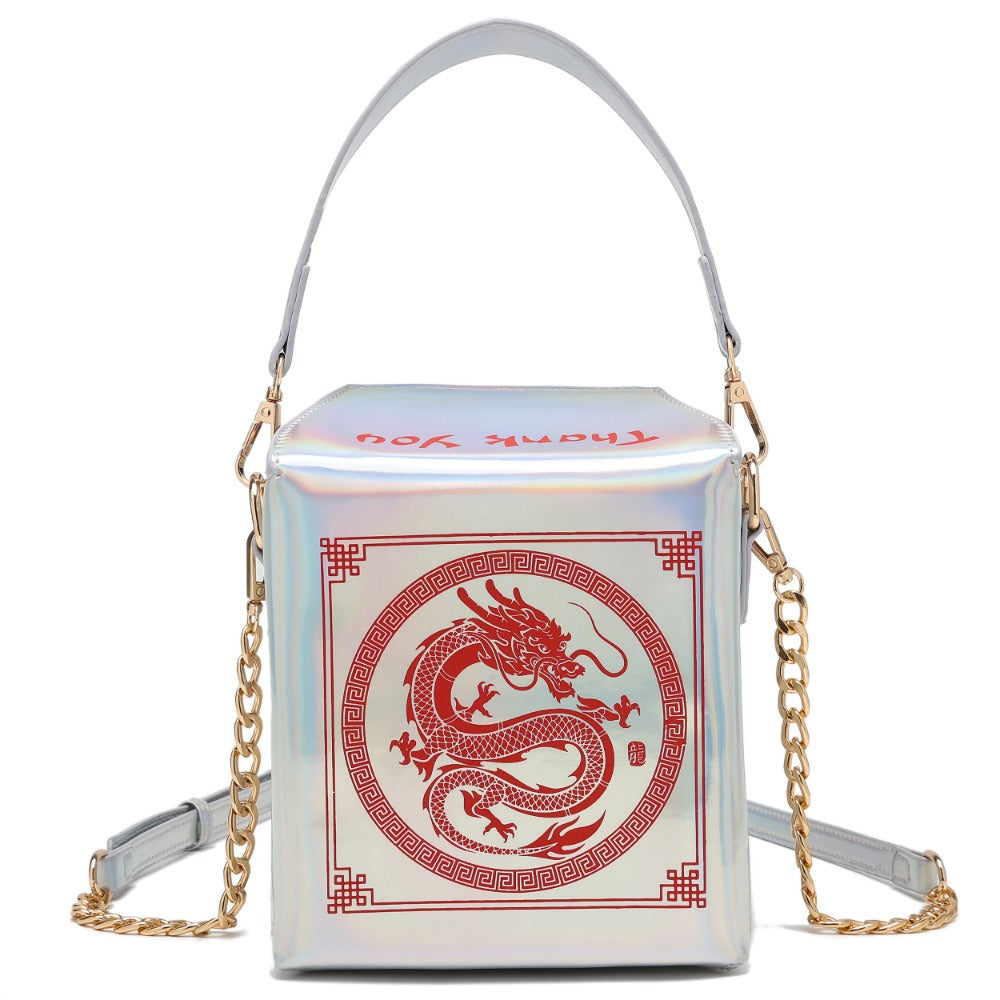 Crossbody Bag for Women – Dragon Pattern Novelty Messenger Removable – detail view 29