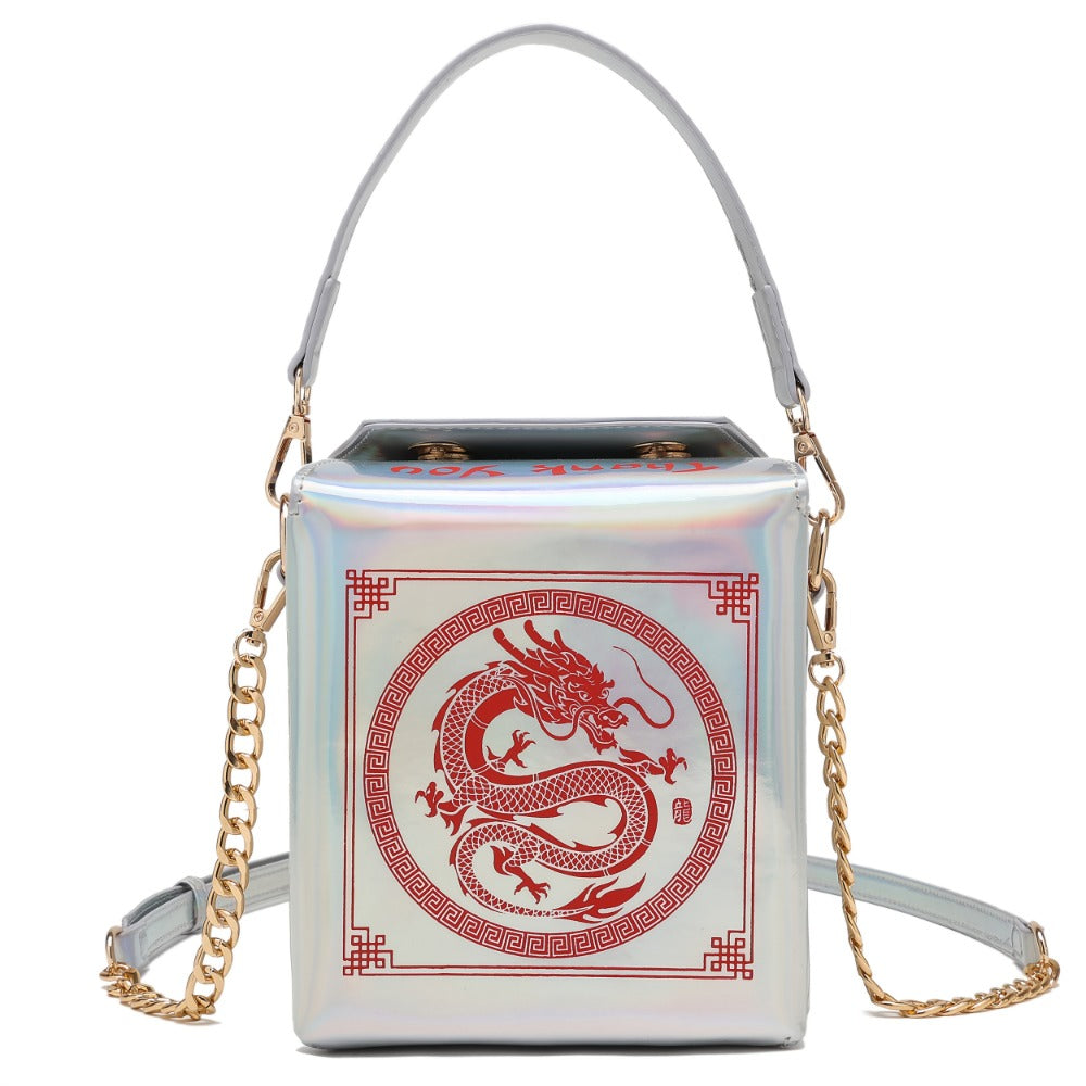 Crossbody Bag for Women – Dragon Pattern Novelty Messenger Removable – detail view 5