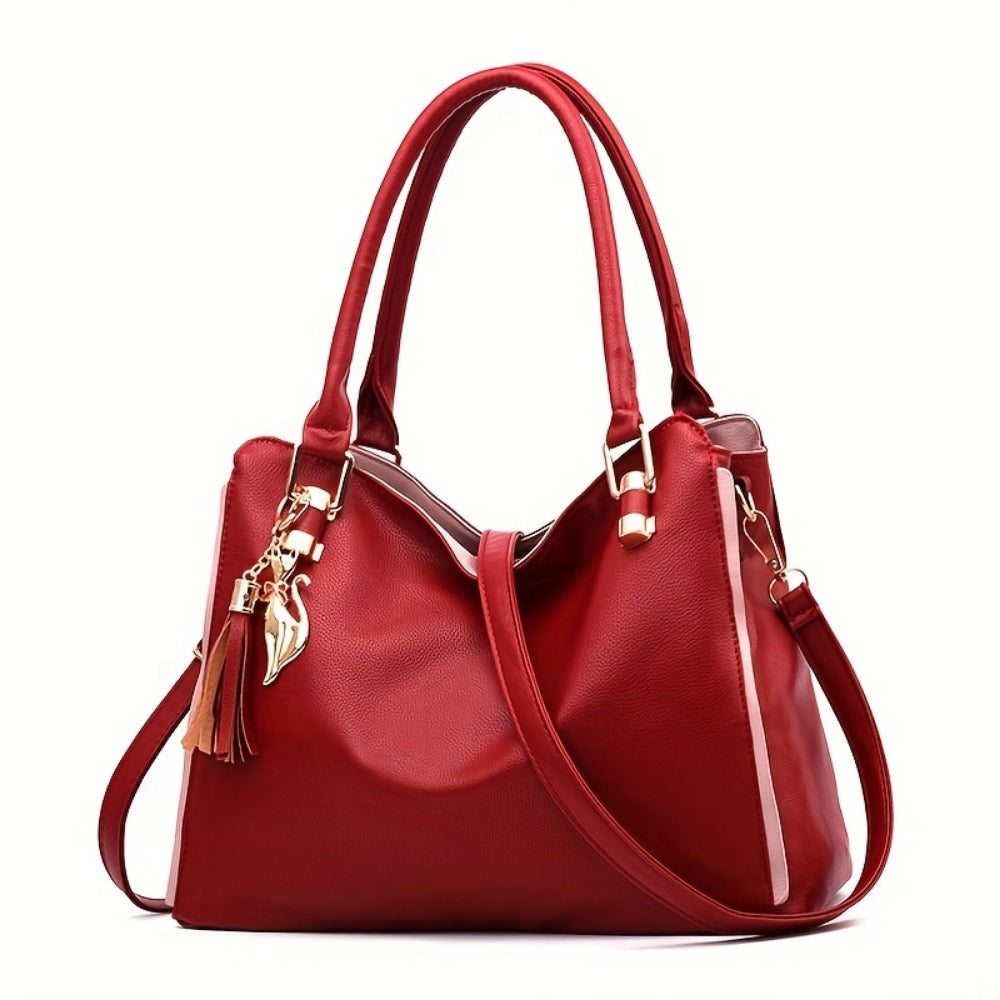 Crossbody Bag for Women – Elegant Fashion Stylish Satchel Black – detail view 6