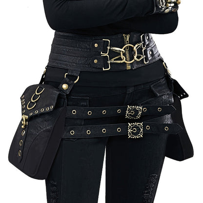 Crossbody Bag for Women – for Everyday Use, Gothic Steampunk Belt Adjustable Waist – alternate view