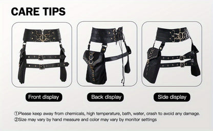 Crossbody Bag for Women – for Everyday Use, Gothic Steampunk Belt Adjustable Waist – detail view 20