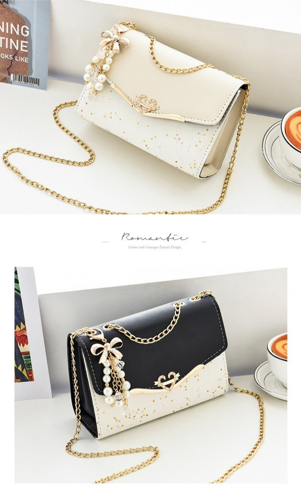 Crossbody Bag for Women – for Everyday Use, Sequin Chain Korean Style Luxury – detail view 18