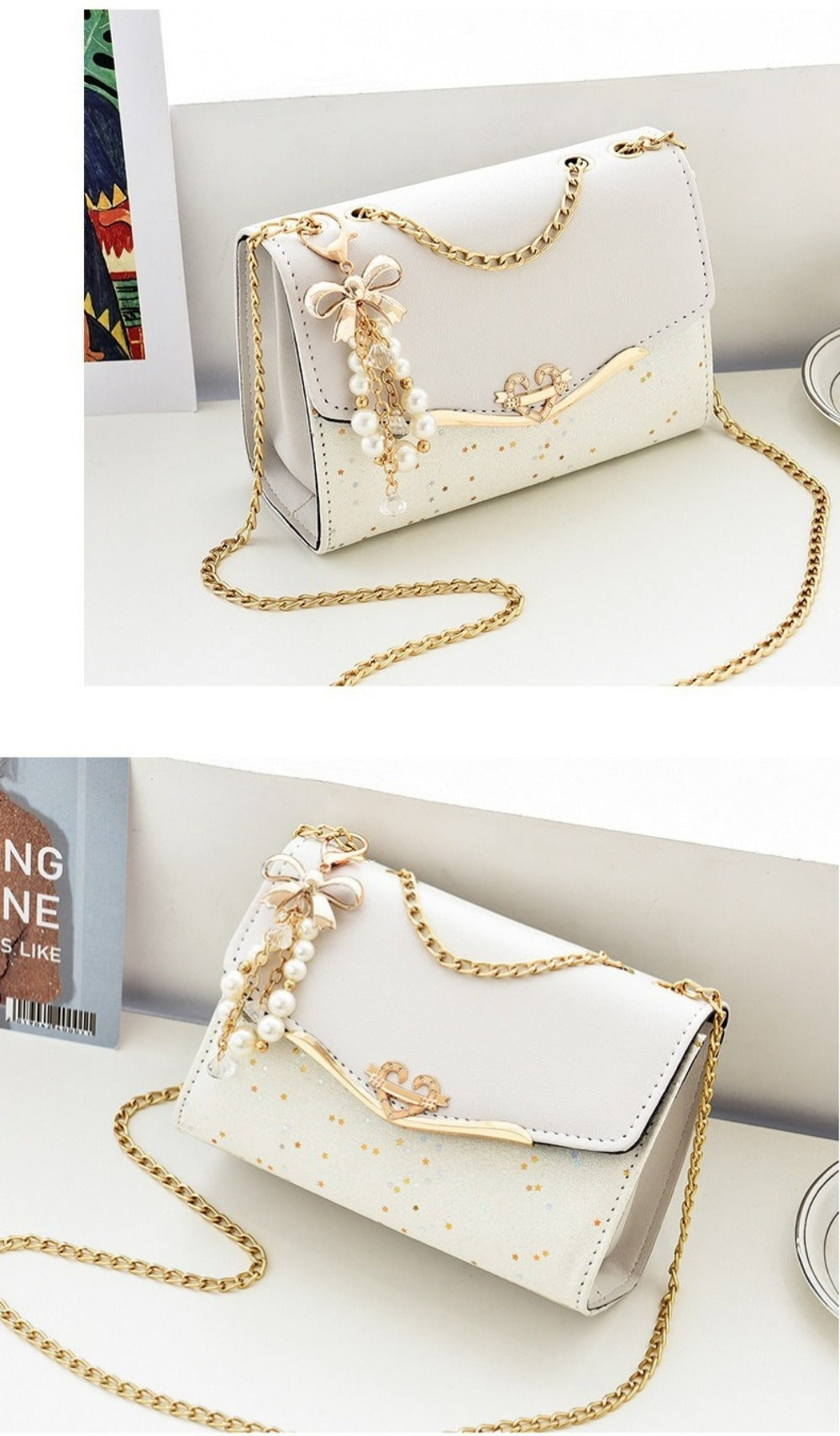 Crossbody Bag for Women – for Everyday Use, Sequin Chain Korean Style Luxury – detail view 20