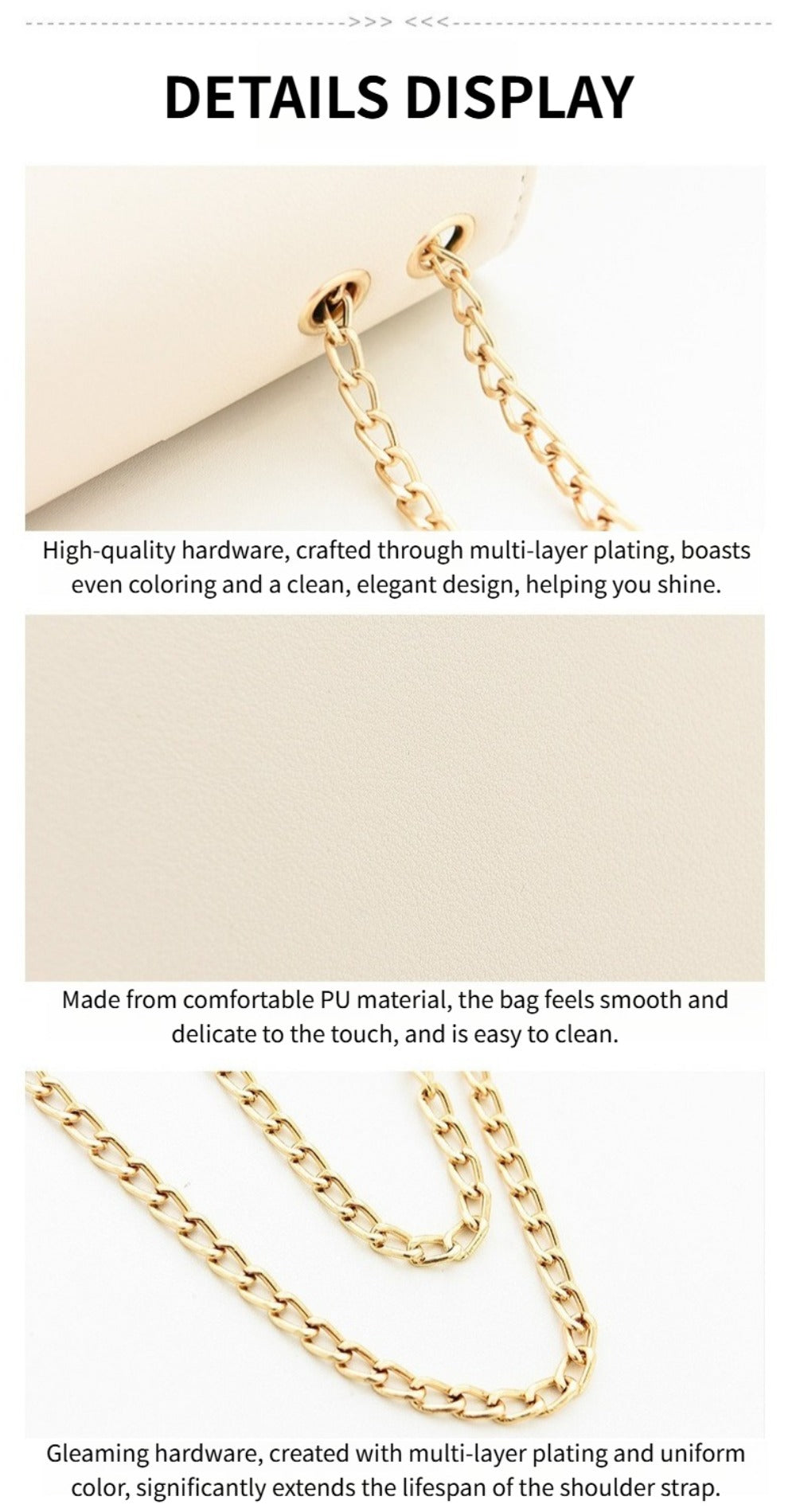Crossbody Bag for Women – for Everyday Use, Sequin Chain Korean Style Luxury – detail view 21