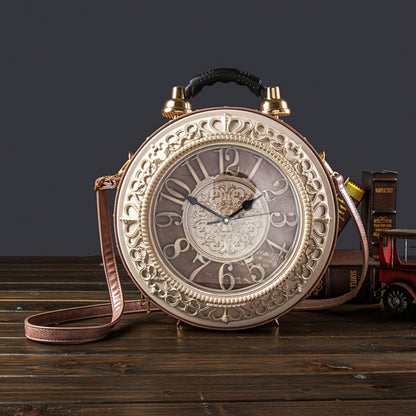 Crossbody Bag for Women – for Everyday Use, Steampunk Retro Clock Face Vintage – detail view 11