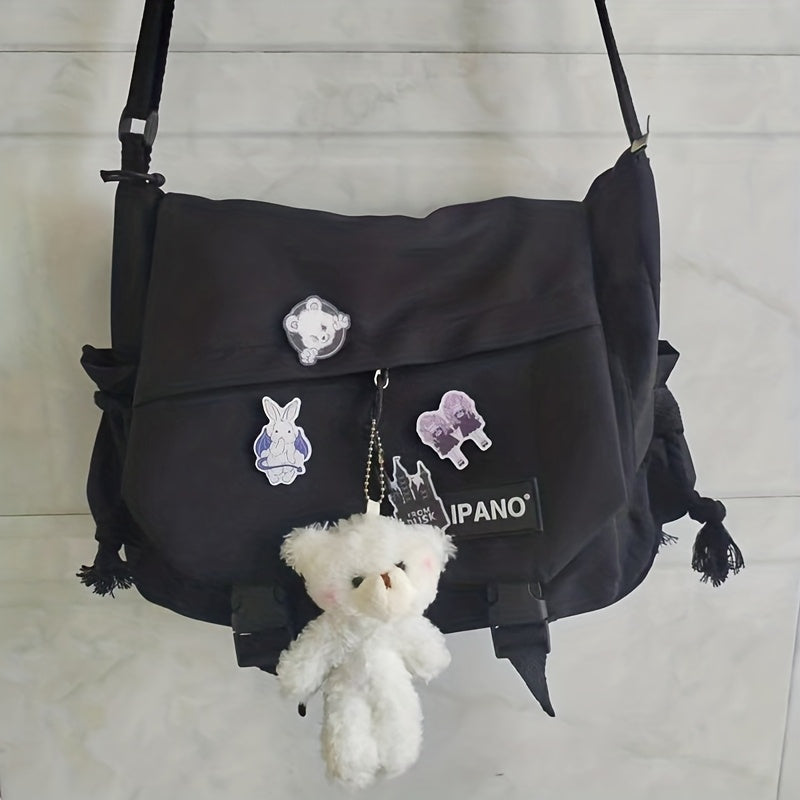 Crossbody Bag – for School, Harajuku Teen Boys Unisex Y2k – front view - product view 15