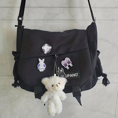 Crossbody Bag – for School, Harajuku Teen Boys Unisex Y2k – front view - product view 15