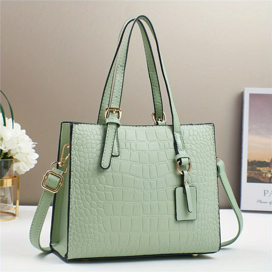 Crossbody Bag for Women – for Work & Everyday Use, Crocodile Print Casual Fashion Mom – detail view 2