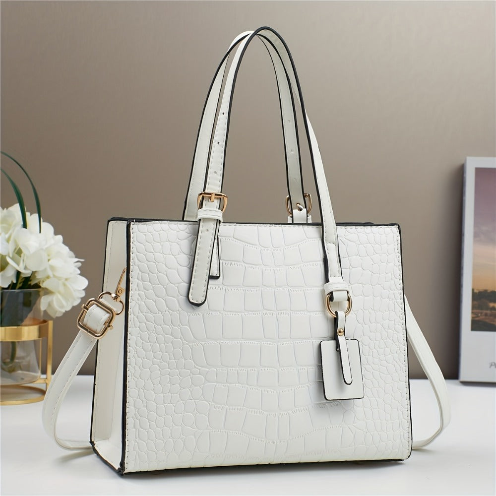 Crossbody Bag for Women – for Work & Everyday Use, Crocodile Print Casual Fashion Mom – detail view 6