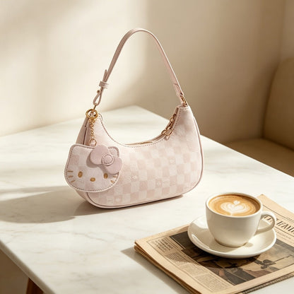 Crossbody Bag for Women – for Work & Everyday Use, Hello Kitty Pink Ruffled Korean – detail view 5