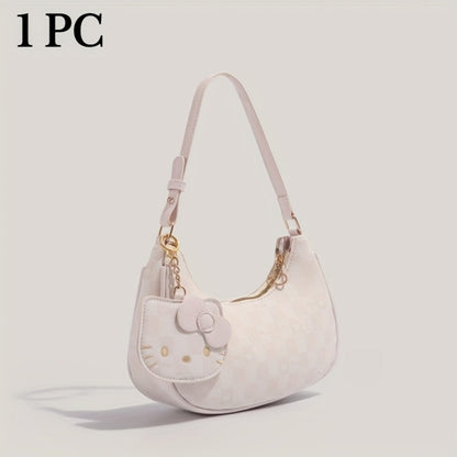 Crossbody Bag for Women – for Work & Everyday Use, Hello Kitty Pink Ruffled Korean – detail view 7