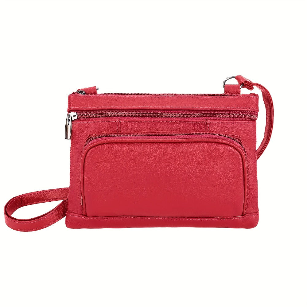 Crossbody Bag for Women – 6 Colors, Genuine Leather, Adjustable Strap, for School & – detail view 6