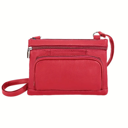 Crossbody Bag for Women – 6 Colors, Genuine Leather, Adjustable Strap, for School & – detail view 6