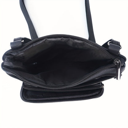 Crossbody Bag for Women – 6 Colors, Genuine Leather, Adjustable Strap, for School & – detail view 7