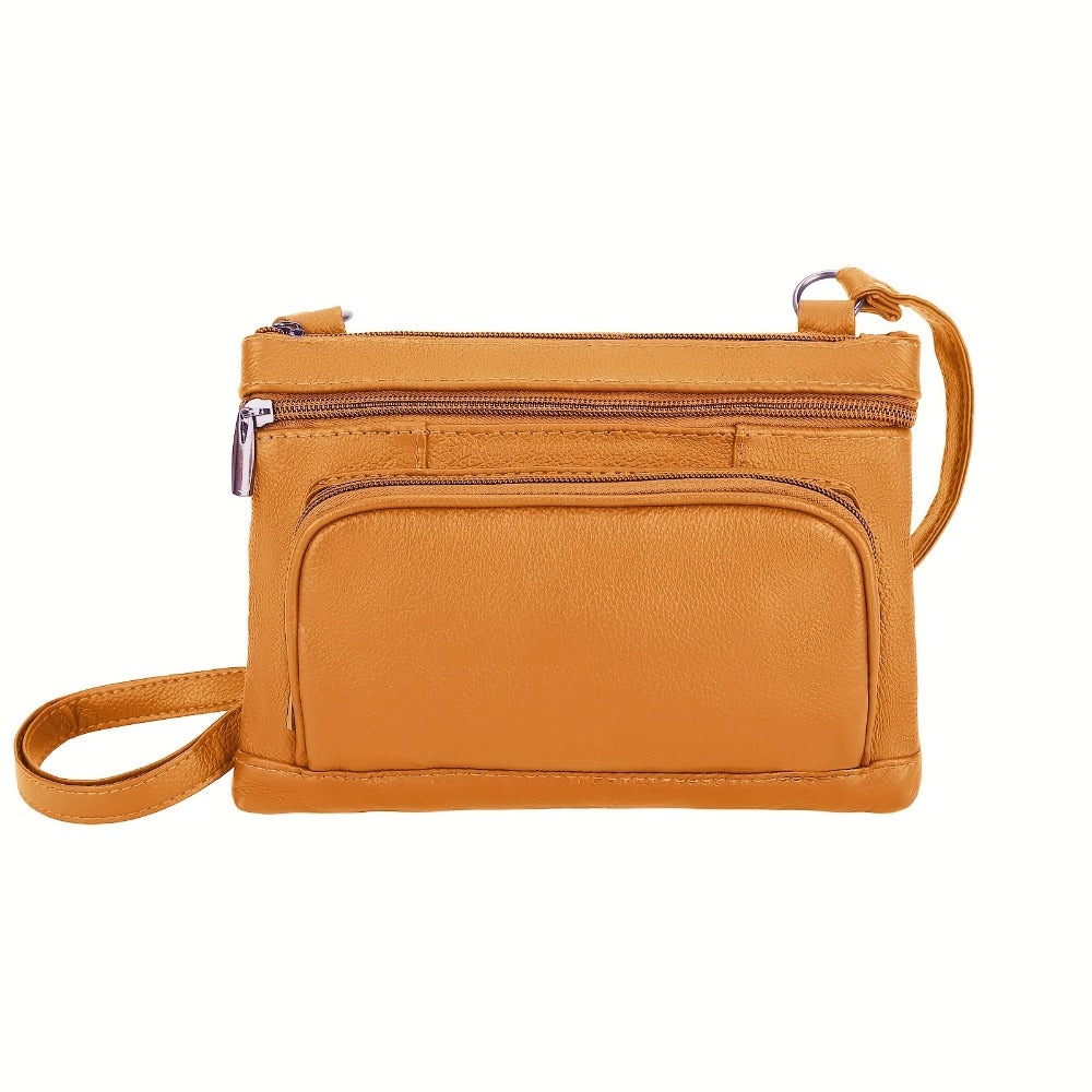 Crossbody Bag for Women – 6 Colors, Genuine Leather, Adjustable Strap, for School & – detail view 8