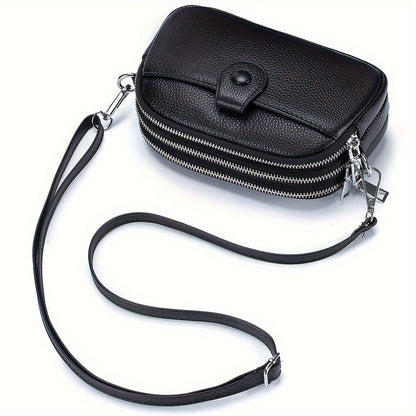 Crossbody Bag for Women – 9 Colors, Genuine Leather, Adjustable Strap, for Travel & – alternate view
