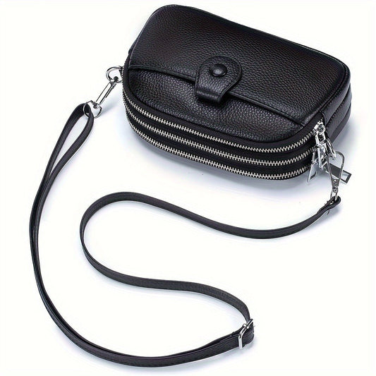 Crossbody Bag for Women – 9 Colors, Genuine Leather, Adjustable Strap, for Travel & – alternate view