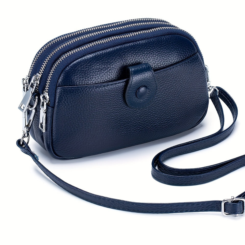 Crossbody Bag for Women – 9 Colors, Genuine Leather, Adjustable Strap, for Travel & – detail view 22