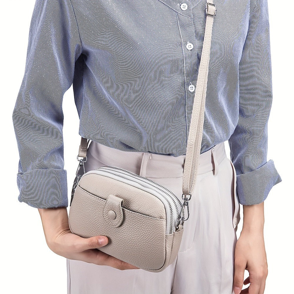 Crossbody Bag for Women – 9 Colors, Genuine Leather, Adjustable Strap, for Travel & – detail view 9