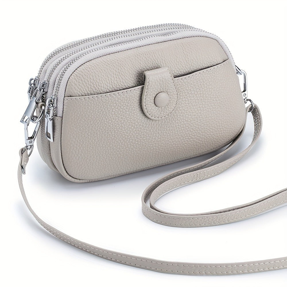 Crossbody Bag for Women – 9 Colors, Genuine Leather, Adjustable Strap, for Travel & – detail view 10