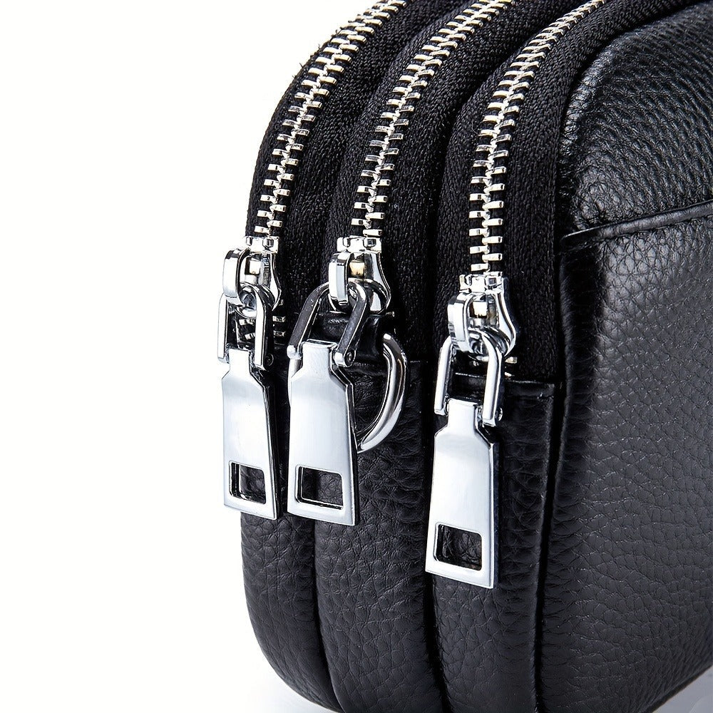 Crossbody Bag for Women – 9 Colors, Genuine Leather, Adjustable Strap, for Travel & – detail view 13
