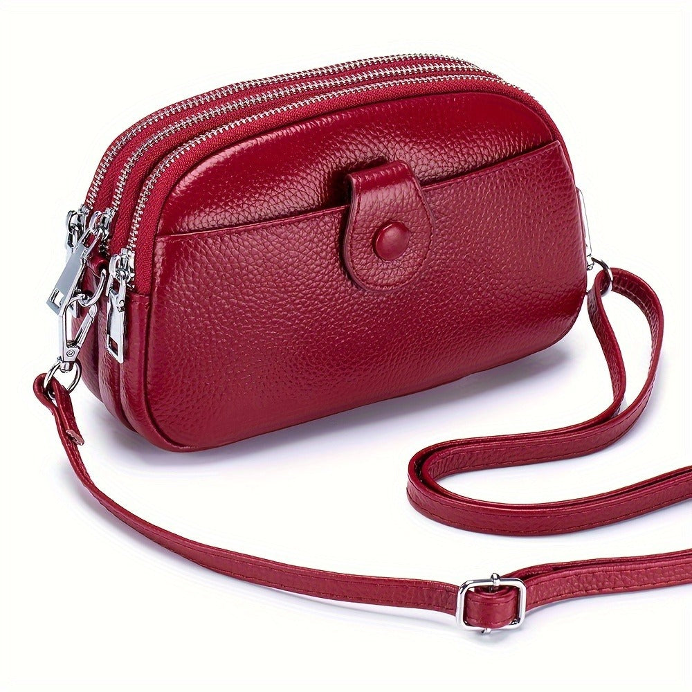 Crossbody Bag for Women – 9 Colors, Genuine Leather, Adjustable Strap, for Travel & – detail view 18