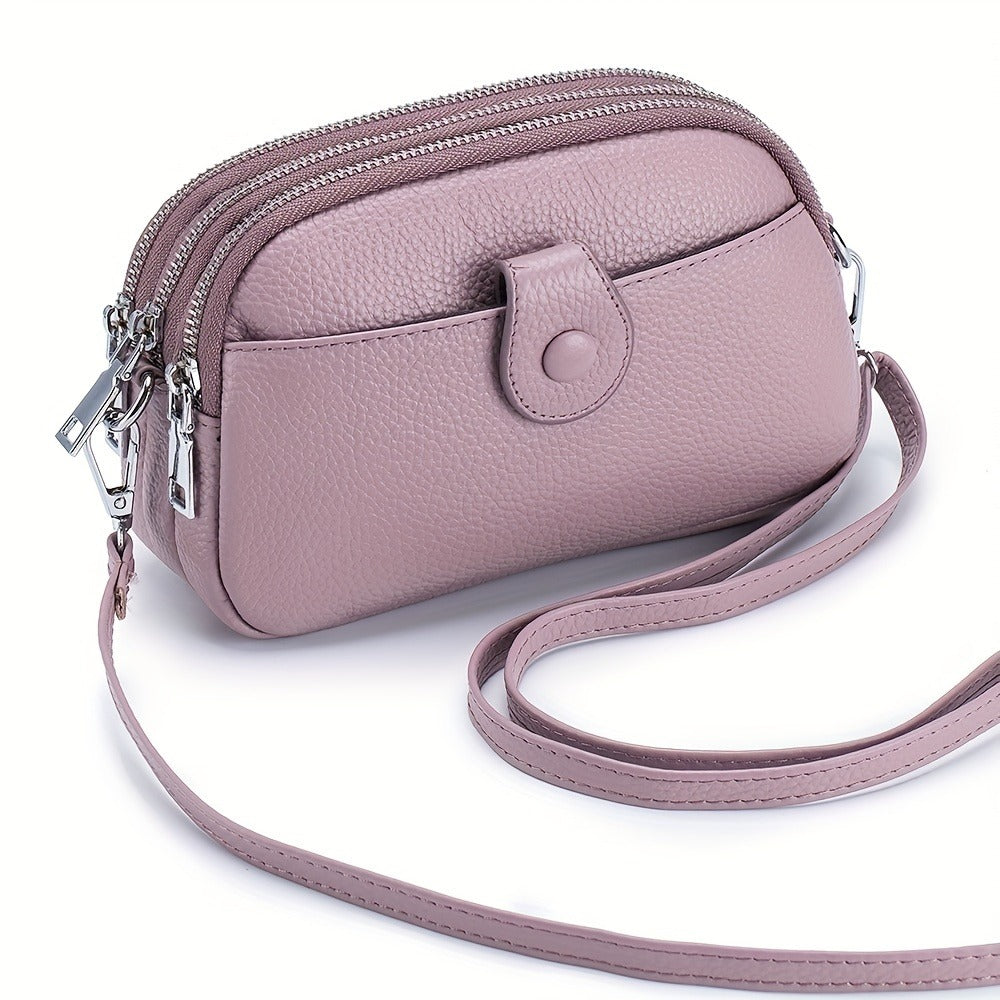 Crossbody Bag for Women – 9 Colors, Genuine Leather, Adjustable Strap, for Travel & – detail view 4
