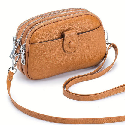 Crossbody Bag for Women – 9 Colors, Genuine Leather, Adjustable Strap, for Travel & – detail view 6