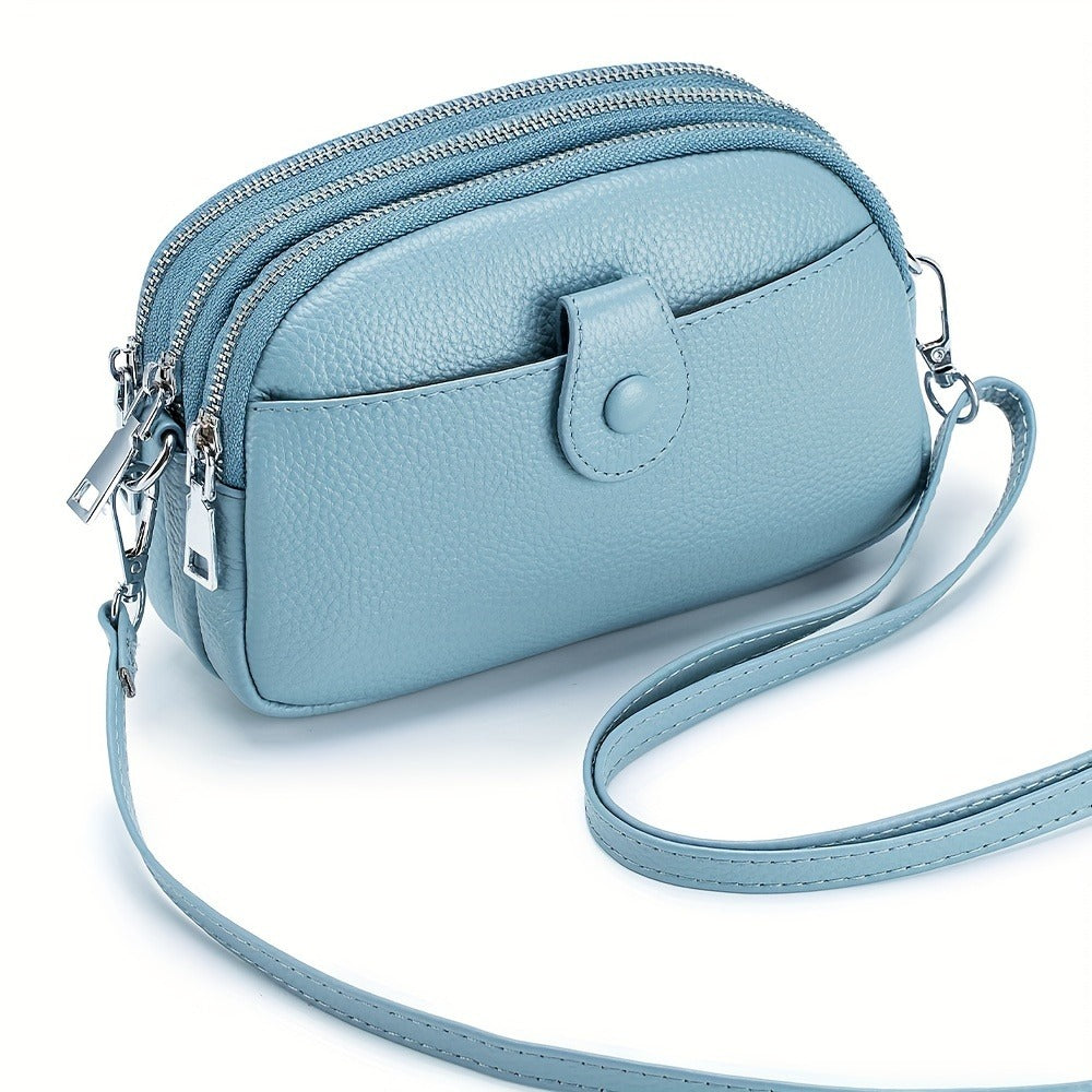 Crossbody Bag for Women – 9 Colors, Genuine Leather, Adjustable Strap, for Travel & – detail view 8