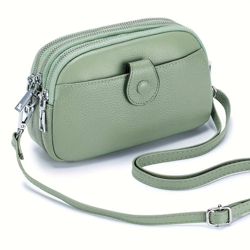 Crossbody Bag for Women – 9 Colors, Genuine Leather, Adjustable Strap, for Travel & – detail view 21