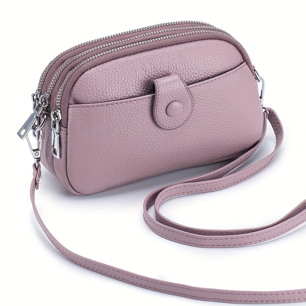 Crossbody Bag for Women – 9 Colors, Genuine Leather, Adjustable Strap, for Travel & – detail view 20